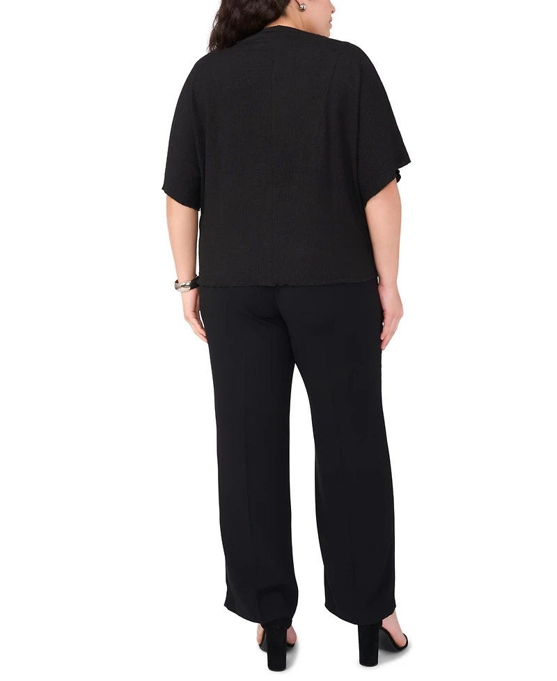 Vince Camuto Plus Cowl Neck Boxy Top