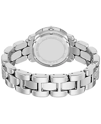 Michael Kors Women's Phoebe Three-Hand Silver-Tone Stainless Steel Watch, 36mm