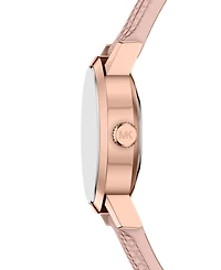 Michael Kors Women's Maude Three-Hand Pink Leather Watch, 21mm