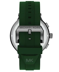Michael Kors Men's Billie Chronograph Green Silicone Watch, 46mm