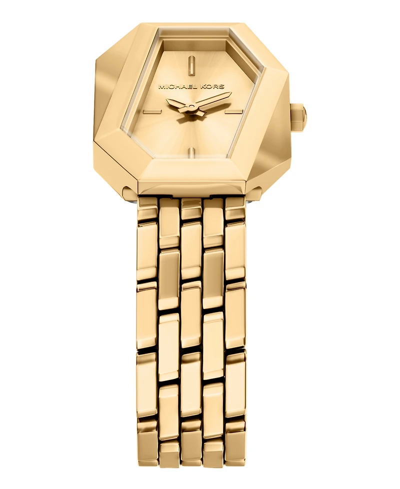 Michael Kors Women's Suri Two-Hand Gold-Tone Stainless Steel Watch, 25mm