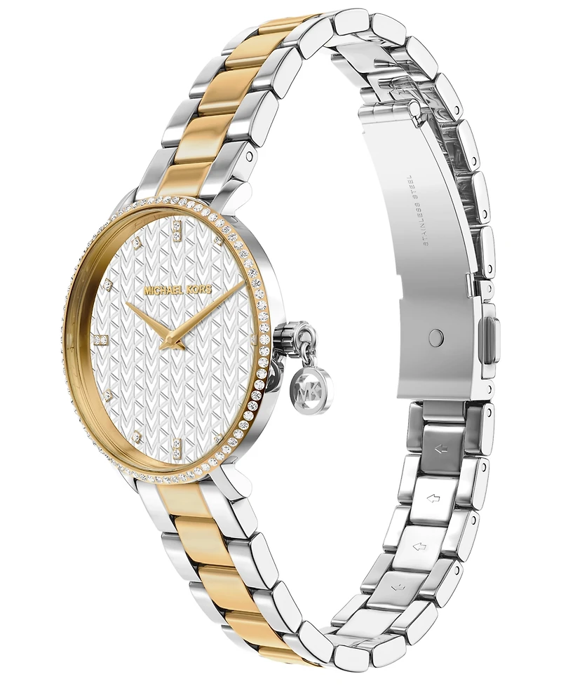 Michael Kors Women's Pyper Two-Hand Two-Tone Stainless Steel Watch, 32mm