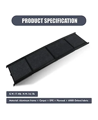 Aostirmotor Dog Ramp with Non-Slip Surface, Up to 250LBS in Black
