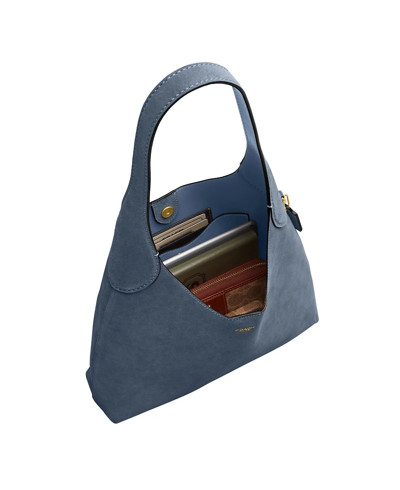 Coach Brooklyn Medium Suede Shoulder Bag 28