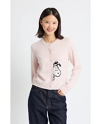 Chinti & Parker Women's Sneeky Snoopy Cardigan