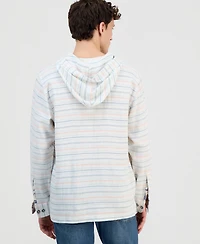 Tommy Bahama Men's Castelo Baja Striped Hooded Shirt