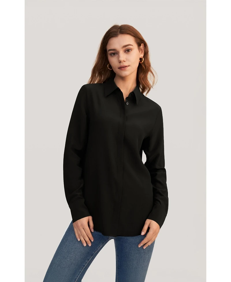 Lilysilk Women's Classic Comfort Silk Shirt