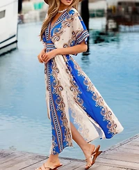 Cupshe Women's Can t Reach Me Floral Maxi Beach Dress