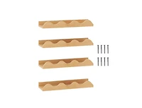 Slickblue Set of 4 Floating 16" Kids Shelves for Books and Toy Storage