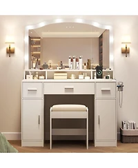 Large Vanity Desk Mirror and Light