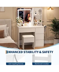 Vanity Desk Mirror and Lights