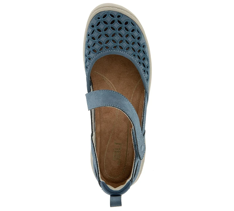 Jbu Women's Bianca Mary Jane Round Toe Flats