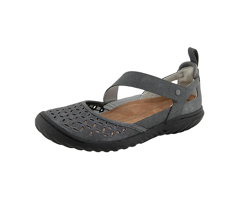 Jbu Women's Bianca Mary Jane Round Toe Flats