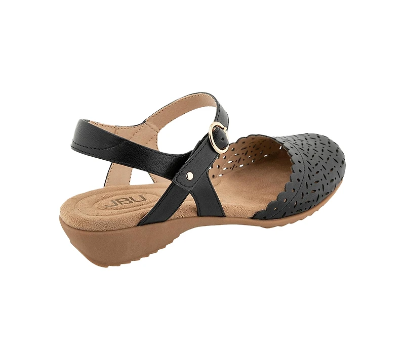 Jbu Women's Vinya Round Toe Wedge Sandals