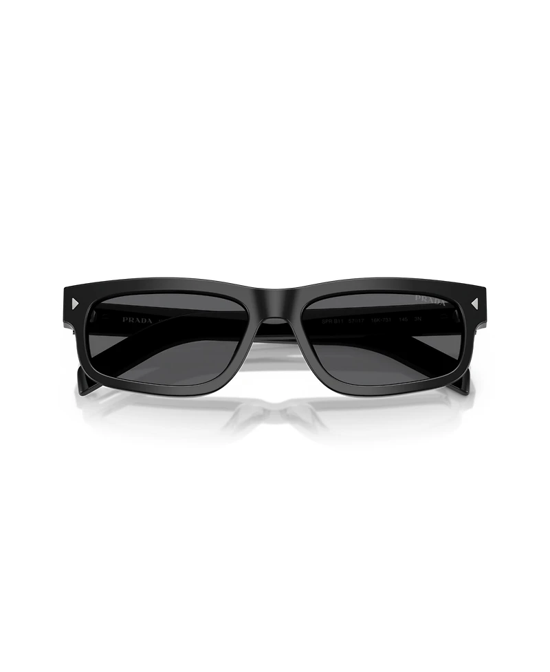 Prada Men's Rectangle Sunglasses, Pr B11S