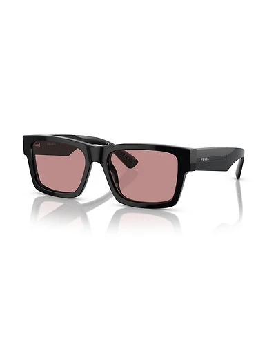 Prada Men's Rectangle Polarized Sunglasses, Pr 25ZS