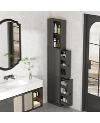 Homsee Bathroom Cabinet With Shelves And Drawers