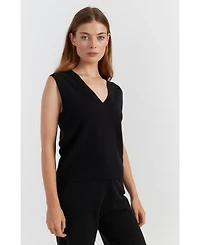 Chinti & Parker Women's Cloud Cashmere Knit Tank Top