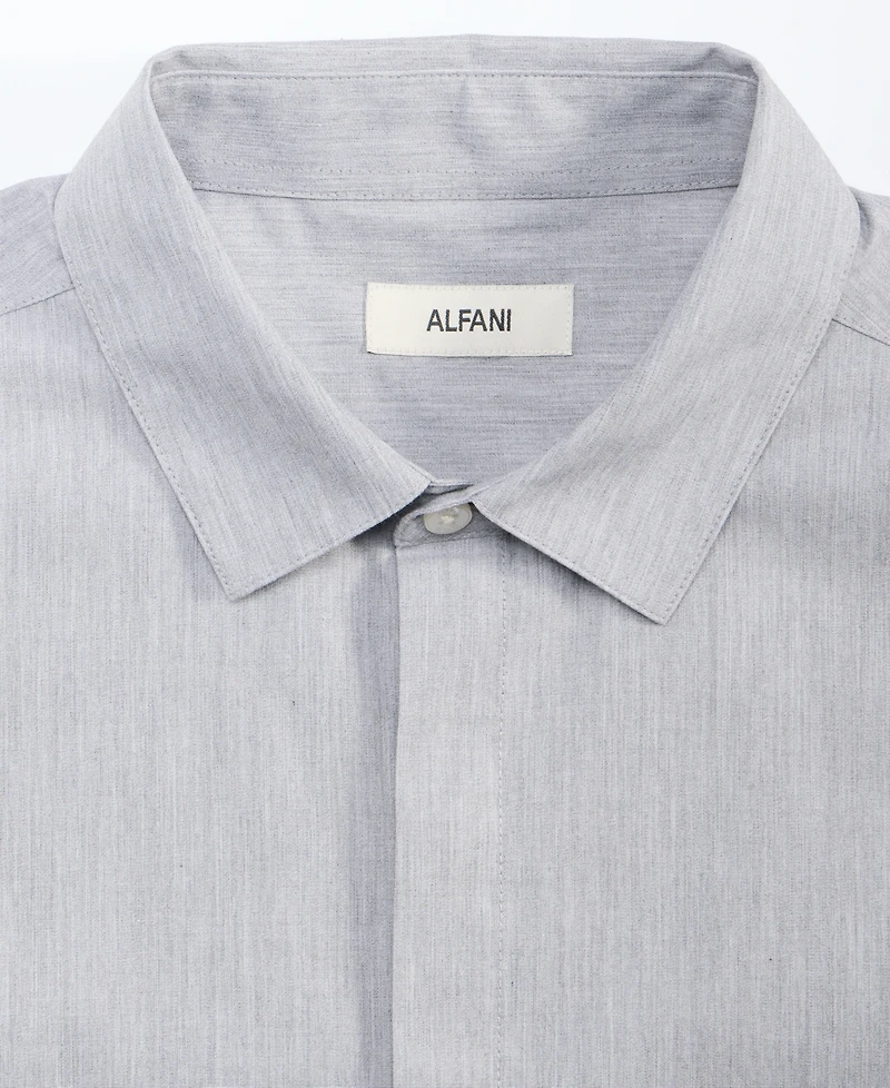 Alfani Men's Cotton Luke Short-Sleeve Pocket Shirt, Macy's Exclusive