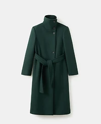 Mango Women's Belt Manteco Wool Coat