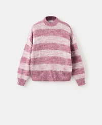 Mango Women's Oversized Striped Sweater