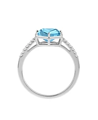 Macy's Amethyst (2 ct. t.w.) and Lab-Grown White Sapphire (0.01 Ring 14k Gold Over Sterling Silver (Also Available Multi-Stones)