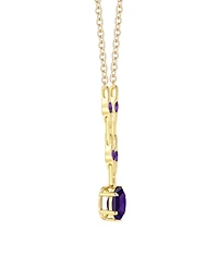 Macy's Amethyst (2.5 ct. t.w.) Hexagon Pendant Necklace Sterling Silver (Also Available Multi-Stones)