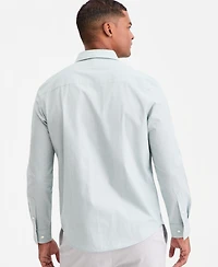 Aflani Men's Luke Cotton Long-Sleeve Button Shirt, Macy's Exclusive