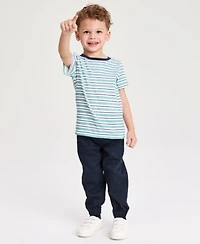Epic Threads Boys Toddler 12m 5t Small Stripe T Shirt Twill Jogger Pants Macys Exclusive