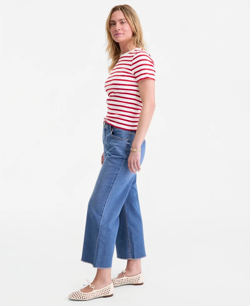 On 34th Women's Cropped Relaxed Flare Jeans, Macy's Exclusive
