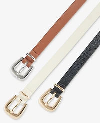 On 34th 3-Pc. Matching Buckle Belt Set, Macy's Exclusive