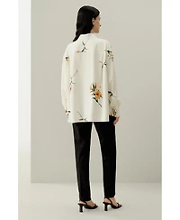 Lilysilk Women's Print Oversize Top