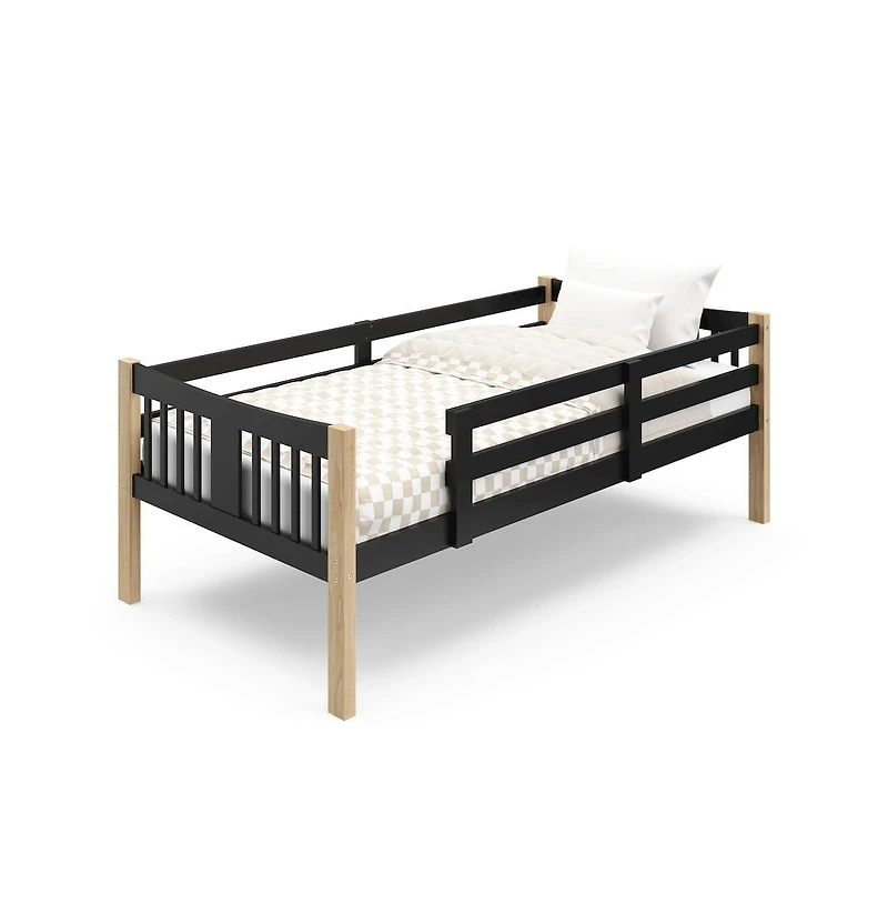 Storkcraft Caribou Twin-over-Twin Bunk Bed (Black with Brown)