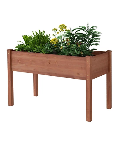 Streamdale Furniture Raised Garden Bed with Legs - 48x24x30"