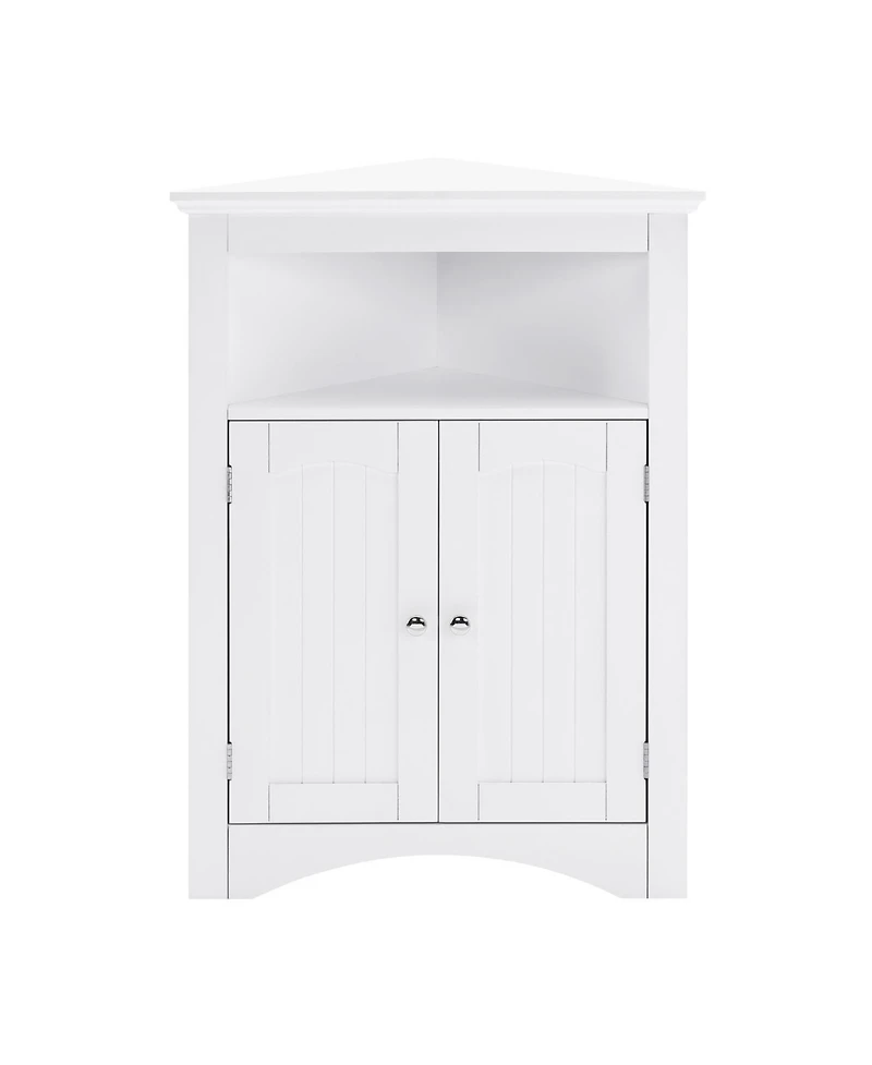 Streamdale Furniture Corner Cabinet with Doors & Shelves