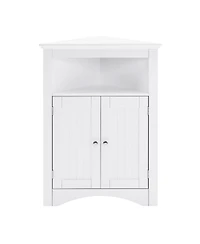 Streamdale Furniture Corner Cabinet with Doors & Shelves