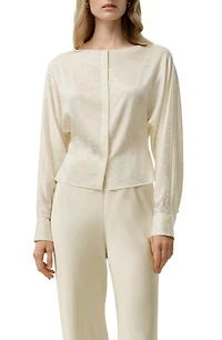 Lilysilk Women's Ying Jacquard Silk Blouse