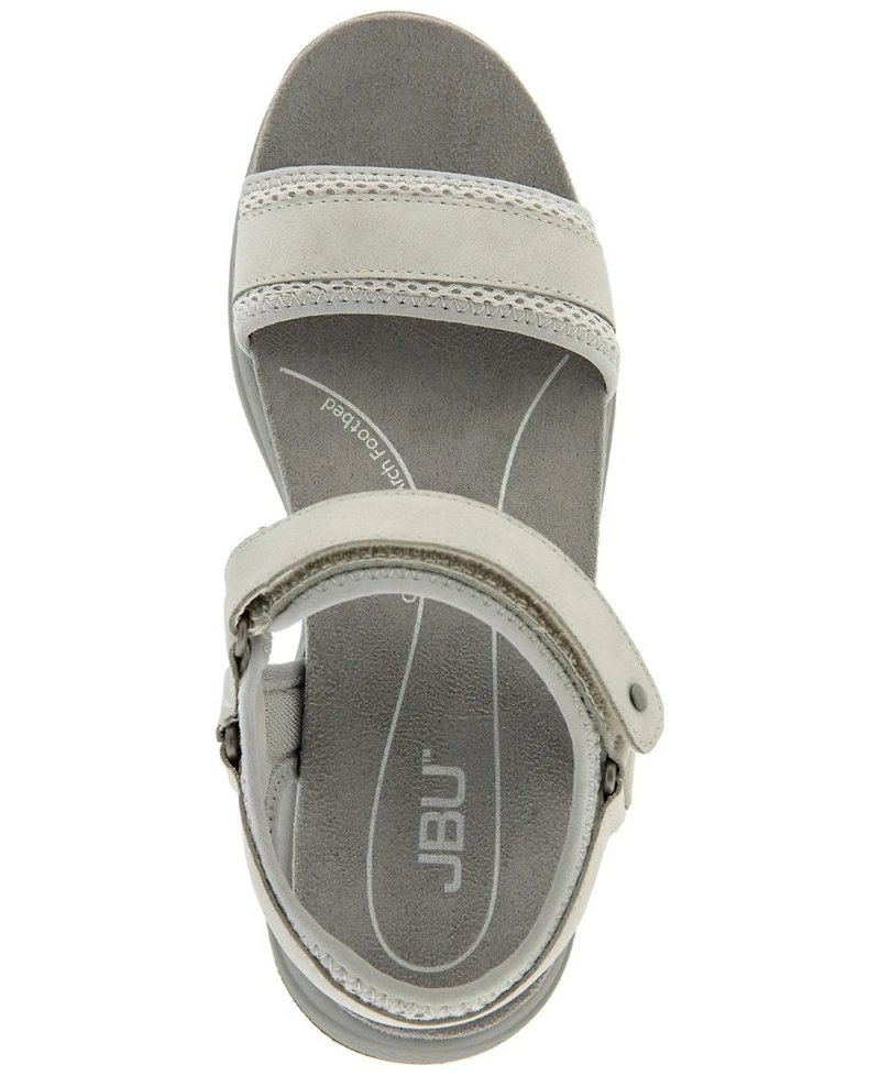 Jbu Women's Ellewood Casual Flat Sandals