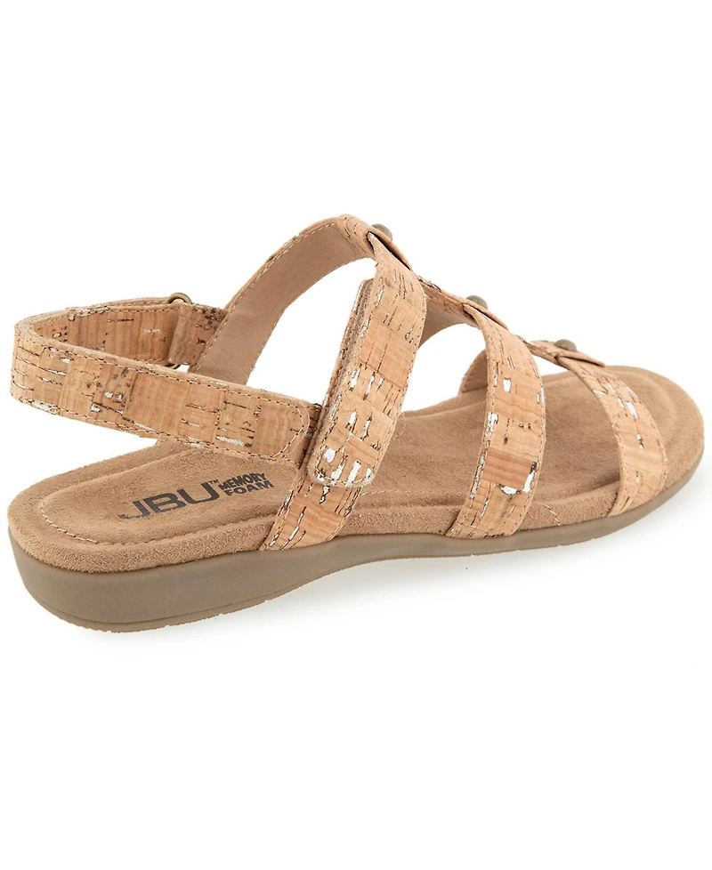 Jbu Women's Vega Casual Flat Sandals