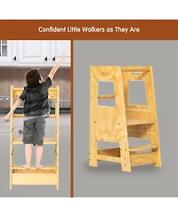 Streamdale Adjustable Kids' Kitchen Step Stool, Safety Rail