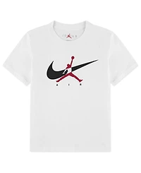 Jordan Boys' 4-7 Jumpman Swoosh Intersection Crewneck T-Shirt