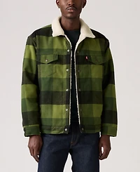 Levi's Men's Relaxed Fit Plaid Trucker Jacket