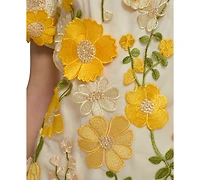 Eliza J Petite Printed Boat Neck Shift Dress