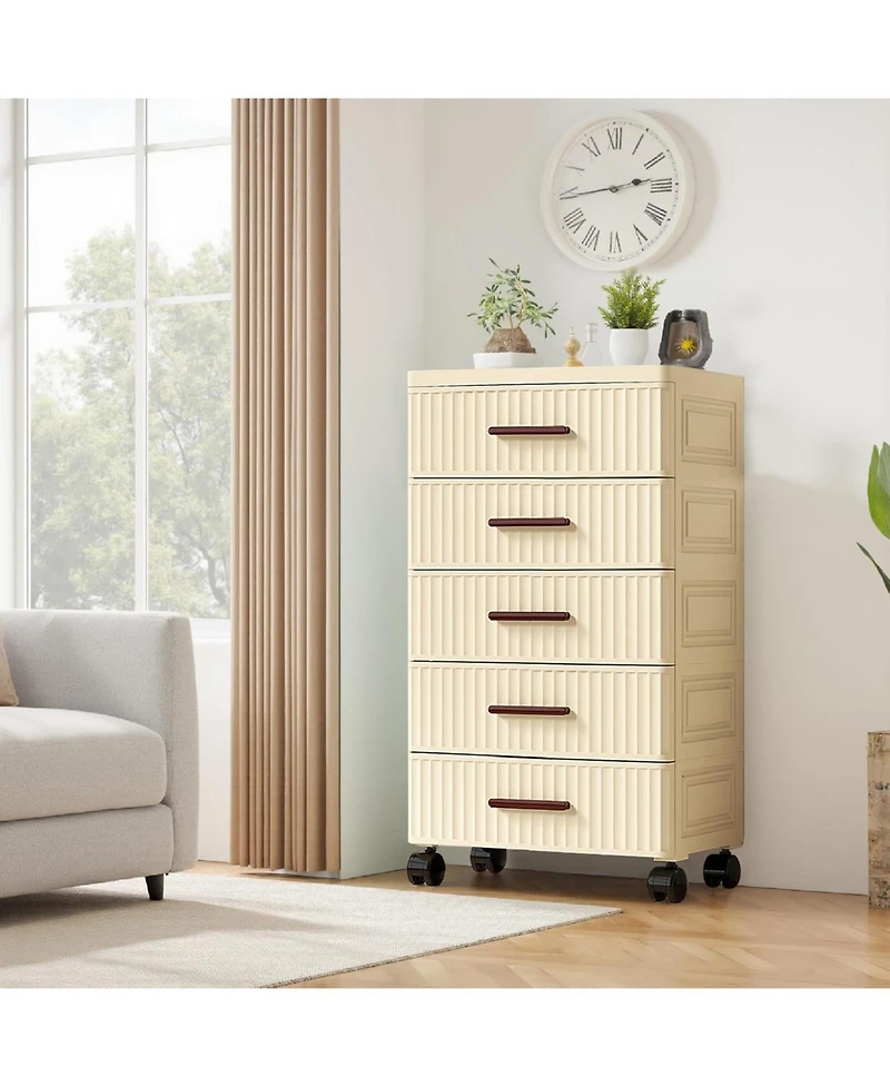 gaomon Plastic Storage Drawer Cart