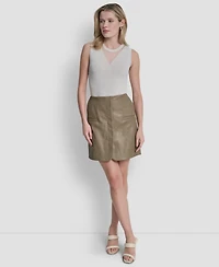 Dkny Women's Zipper Back Mini Skirt