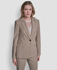 Dkny Women's Vertical Pinstripe Blazer Jacket