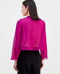 Eileen Fisher Women's Silk Sheer Open-Front Jacket