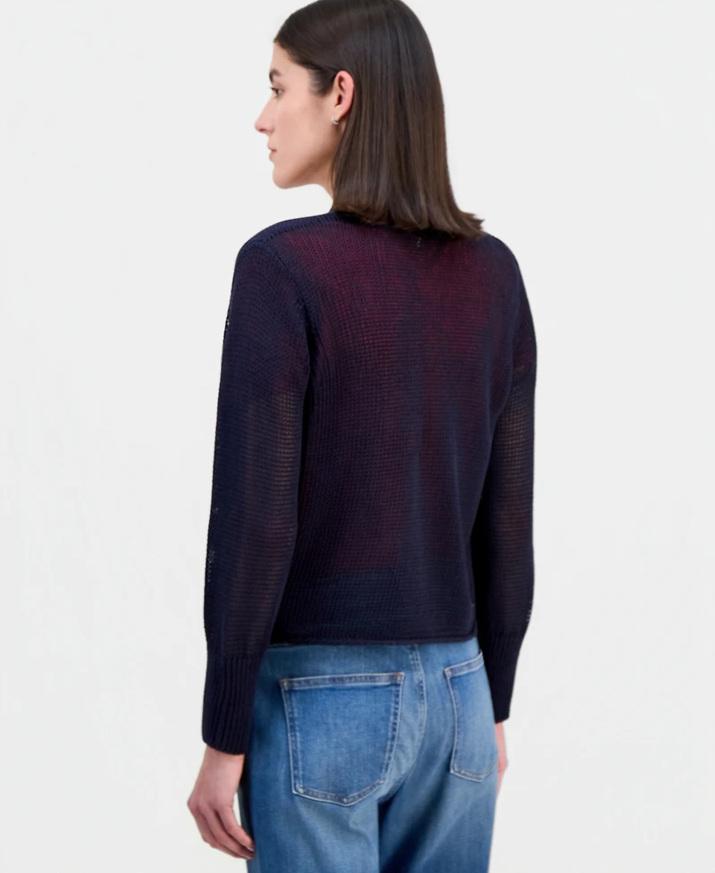 Eileen Fisher Women's Cropped Open-Front Cardigan