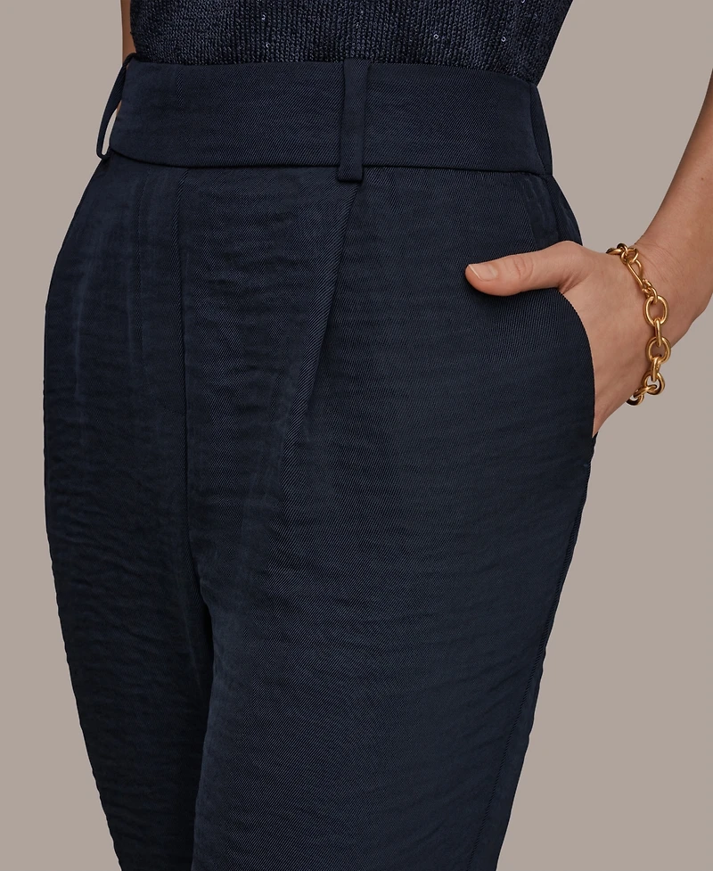 Donna Karan New York Women's Pleated Straight Pants