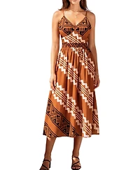 Cupshe Women's No Context Abstract Maxi Beach Dress